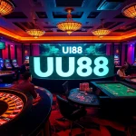 UU88 players experiencing thrilling games at a luxurious casino table.