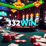 Experience thrilling gameplay at 32win com with vibrant casino visuals featuring poker chips and roulette.