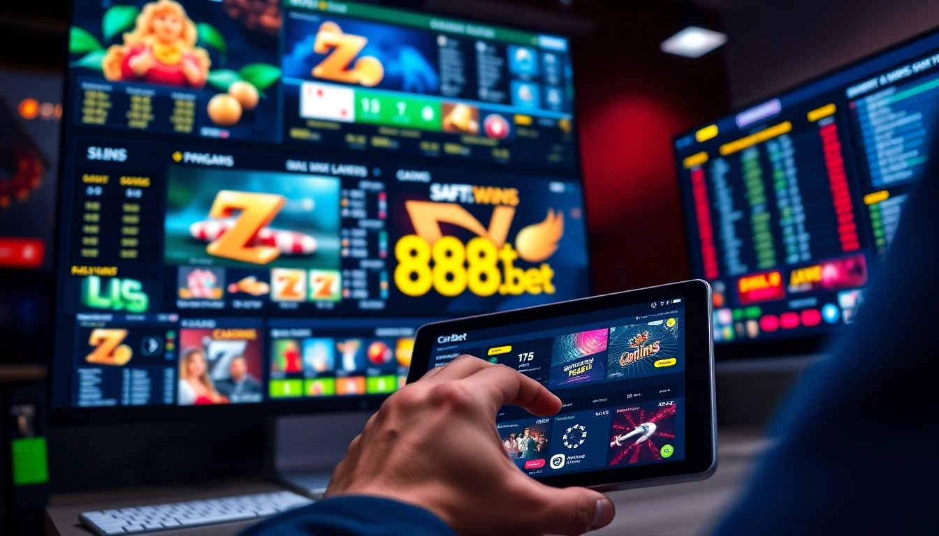 Engaging interface of 888b.bet showcasing popular betting options with modern design.