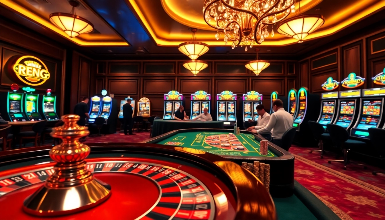 Players betting at a luxurious casino table, capturing the thrill of gambling at https://s666hn.com/.