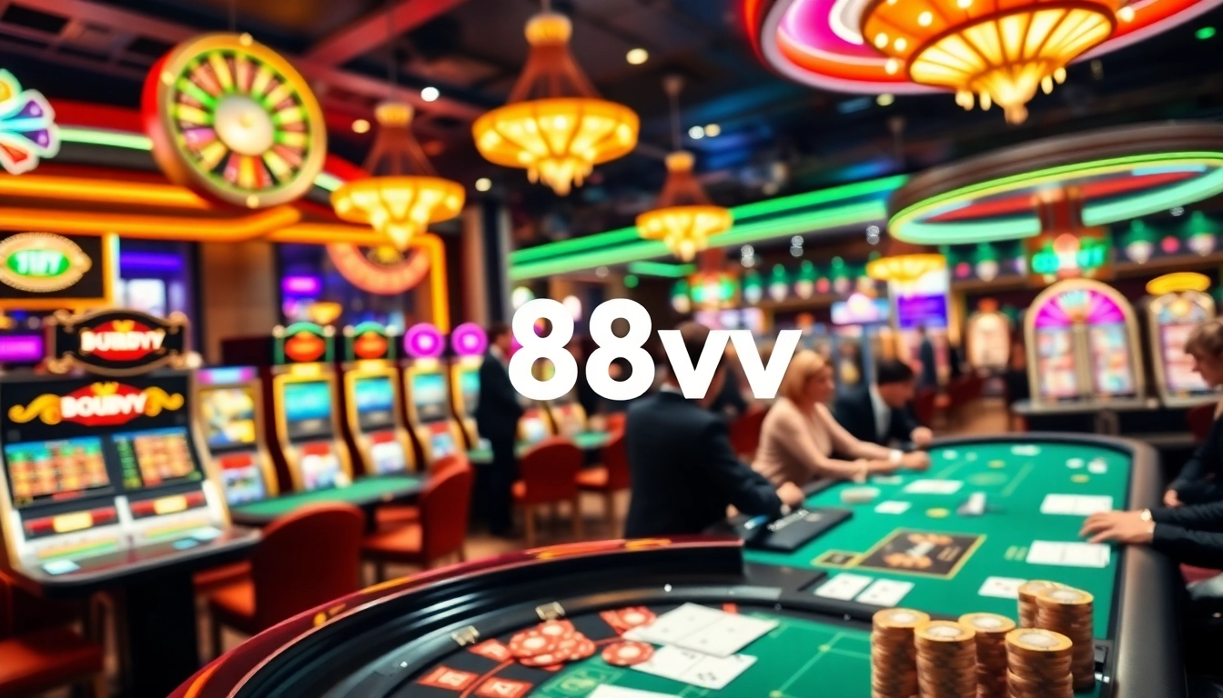 Experience the thrill of gambling with the vibrant 88vv casino scene, featuring exciting games.